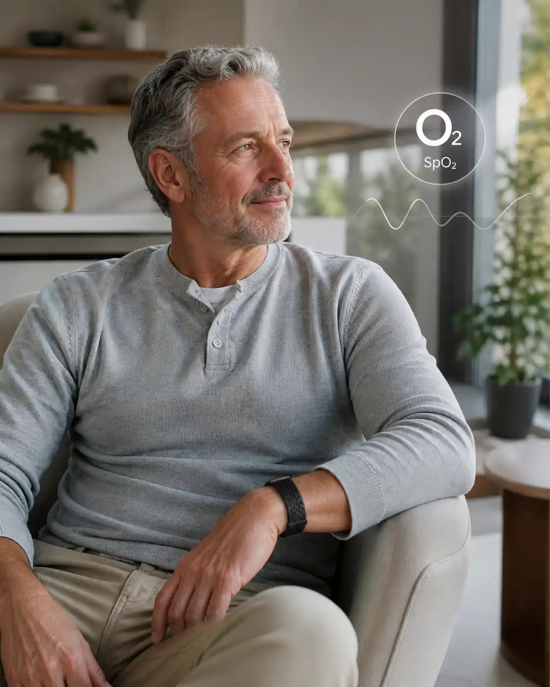 Blood oxygen monitoring feature image for Supremex screenless wearable
