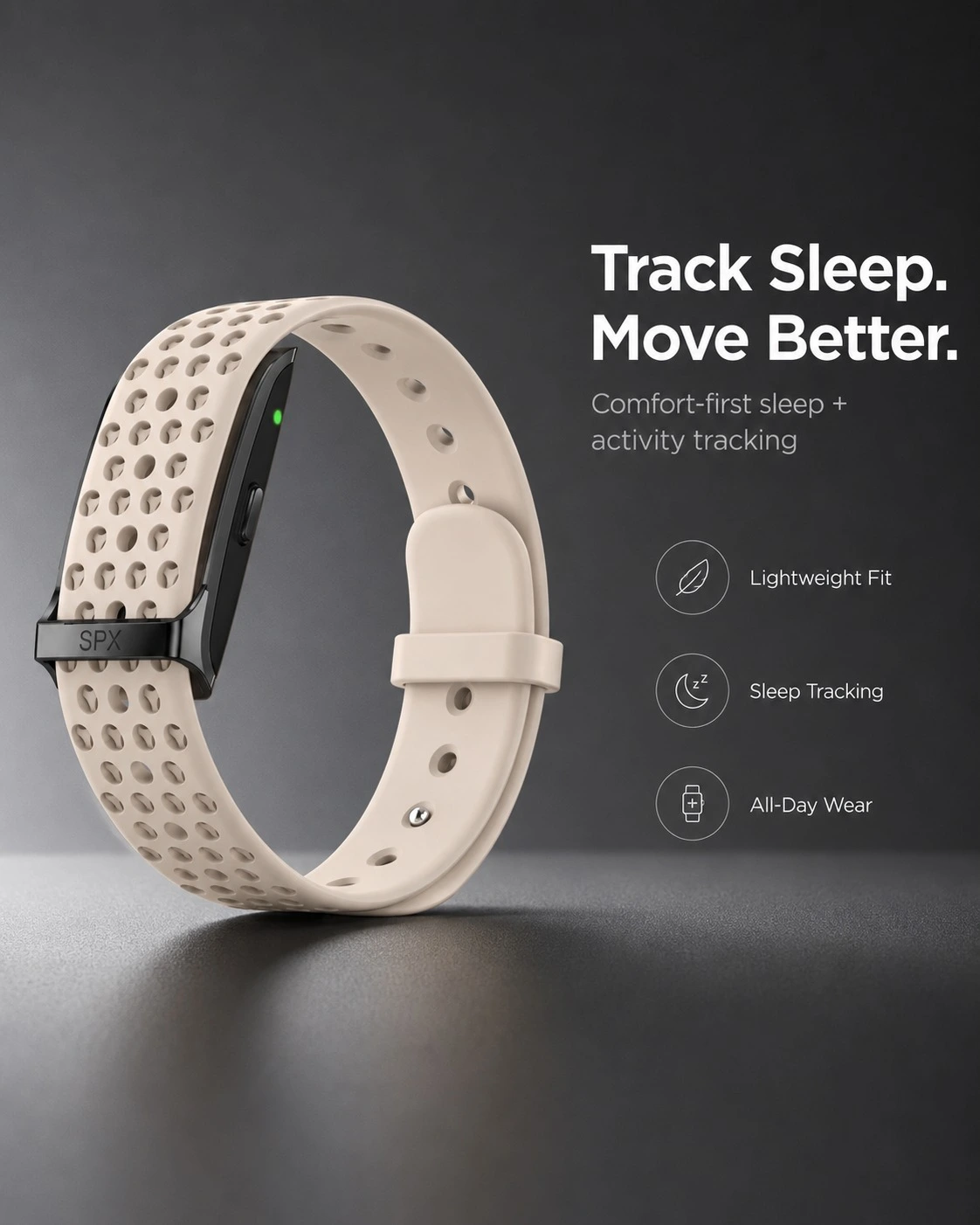 Sleep and Activity Tracker Beige