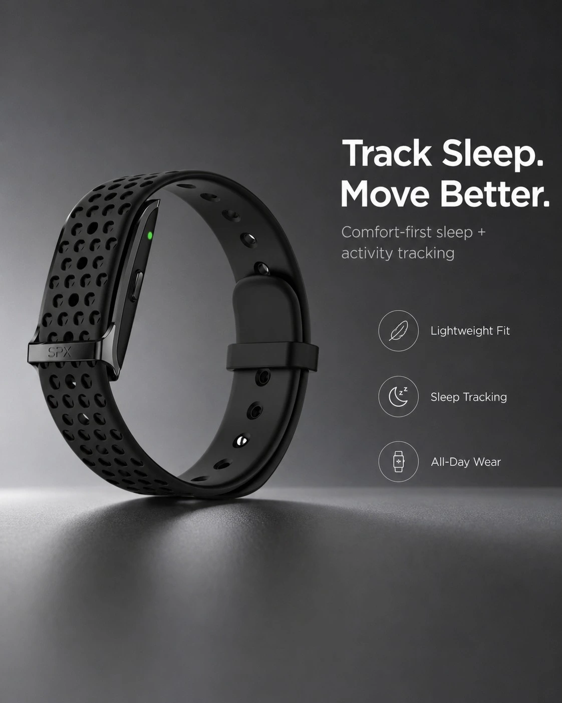 Sleep and Activity Tracker Black