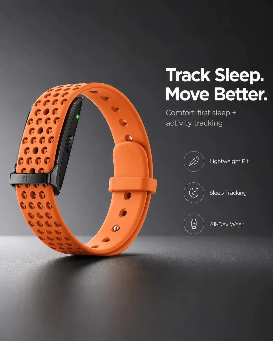 Sleep and Activity Tracker Orange