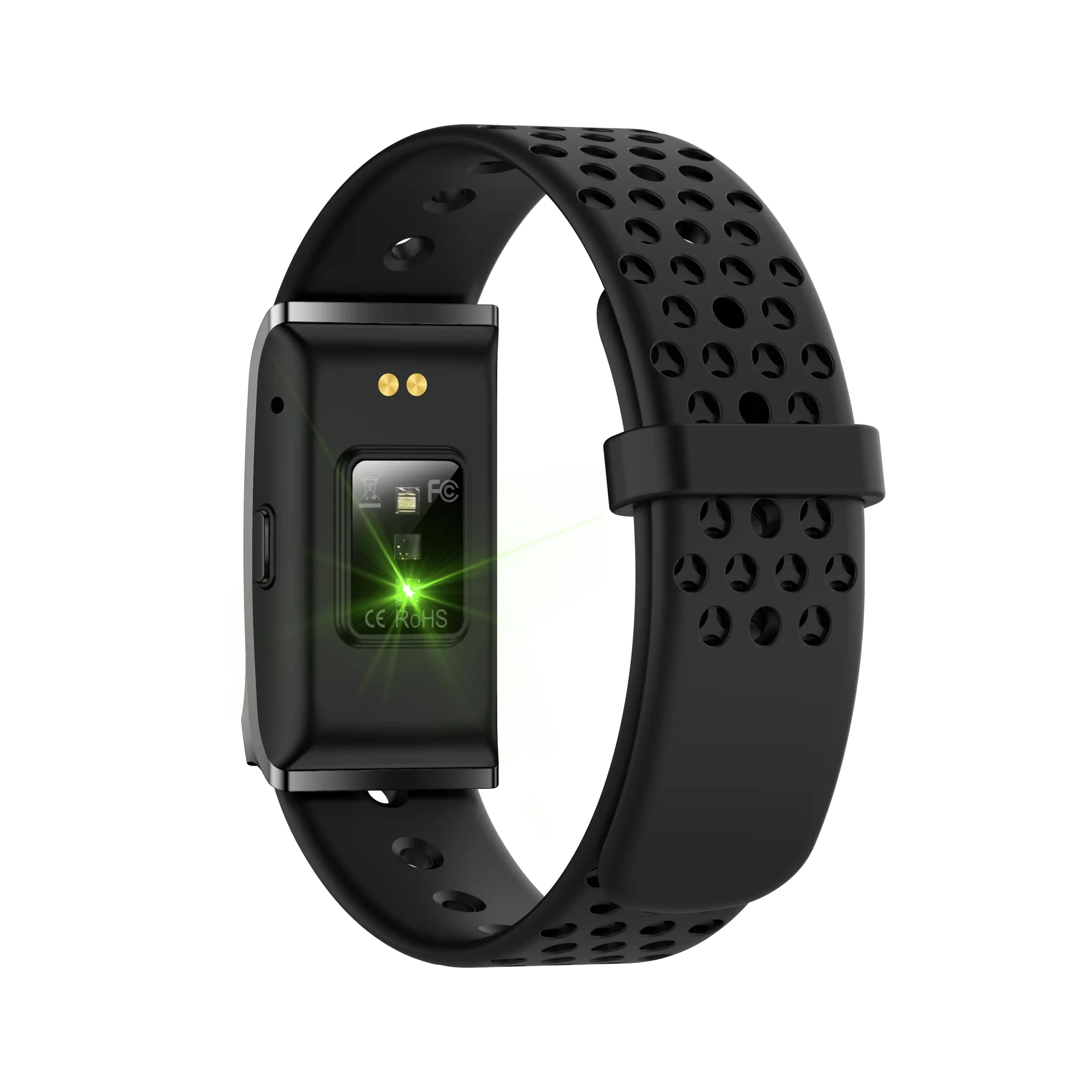 Activity tracker image showing Supremex screenless wearable on wrist