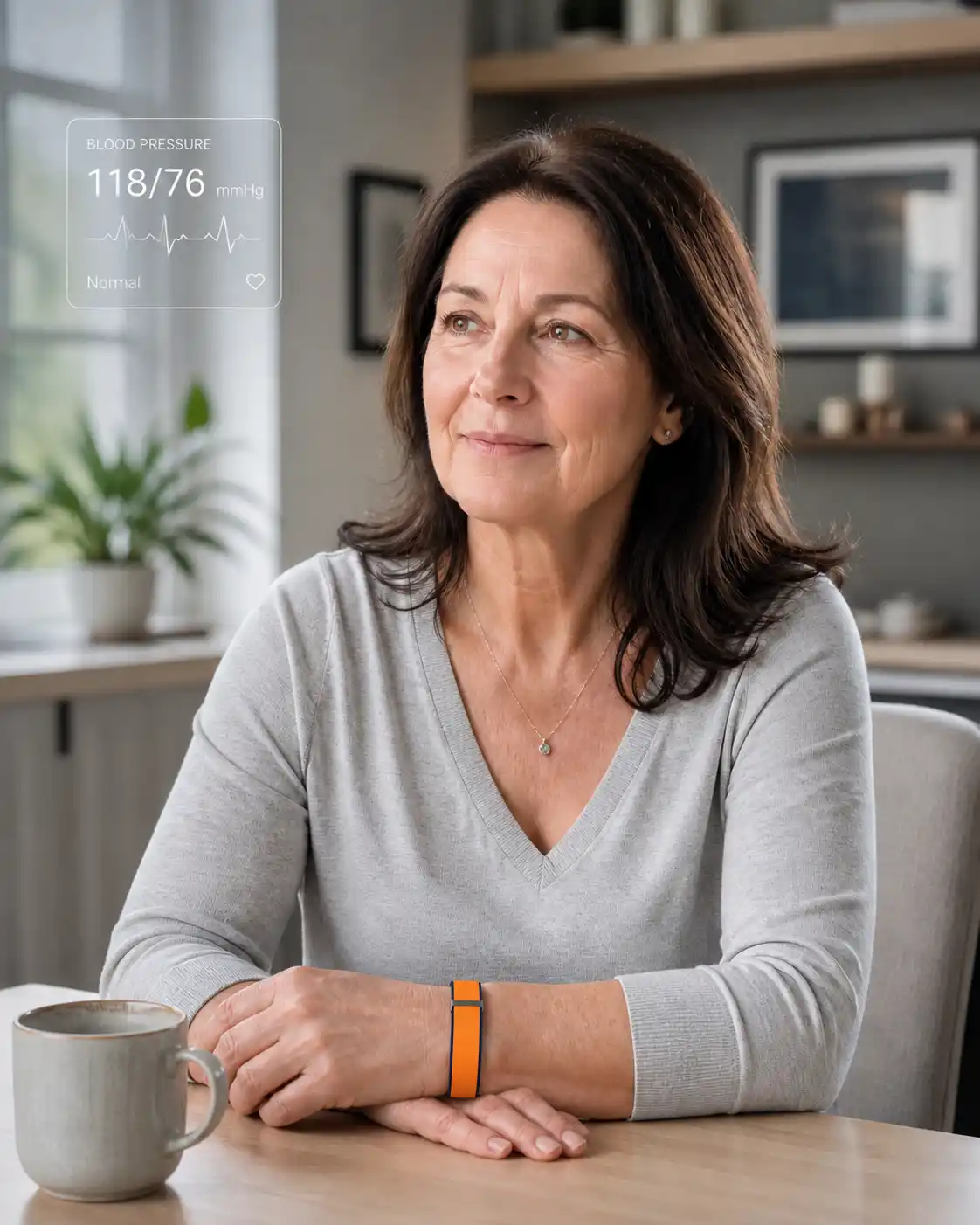 Blood pressure monitoring feature image for Supremex screenless wearable